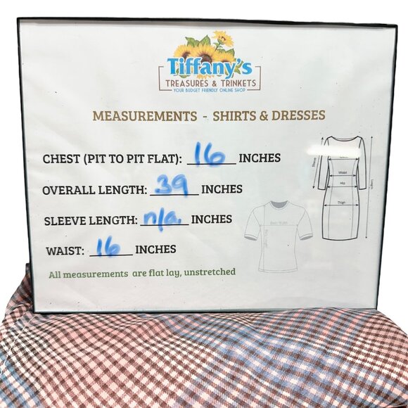 Aéropostale Womens Plaid Slip Dress S Dusty Rose and Blue Lined Rayon Polyester - Picture 6 of 10